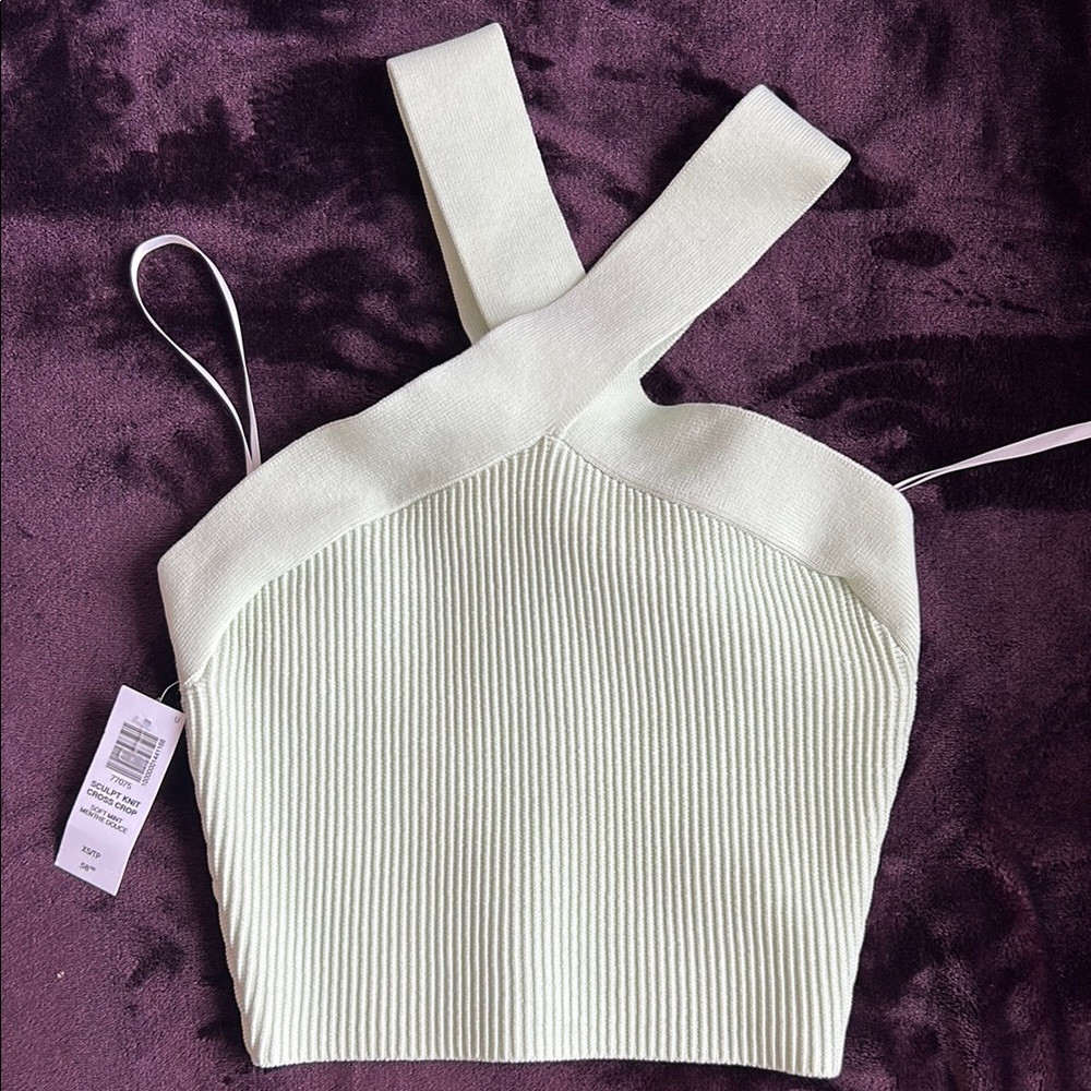 Aritzia Soft Mint Ribbed Women's Top